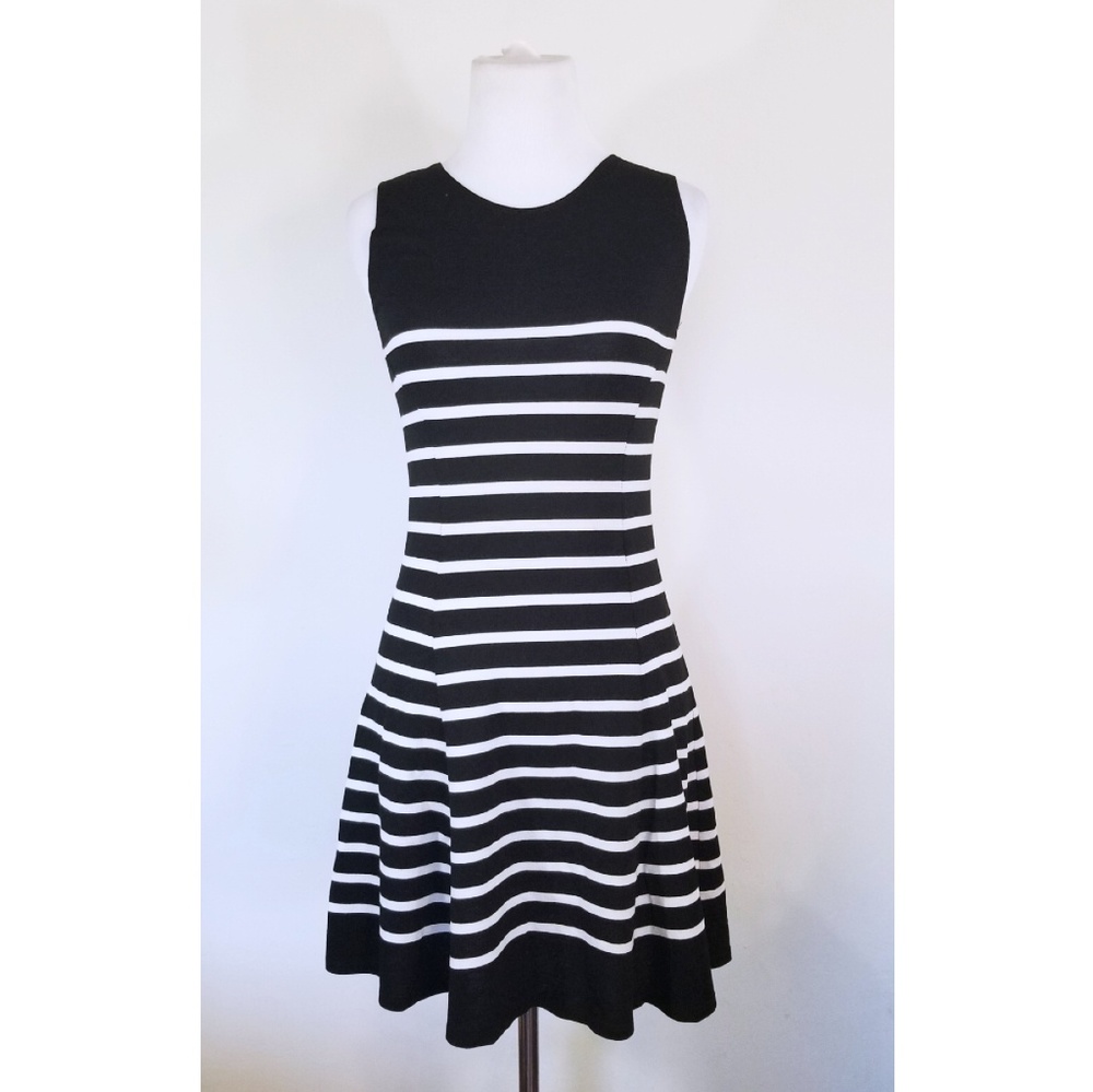 Bar III Black and White Dress